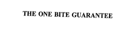 THE ONE BITE GUARANTEE trademark