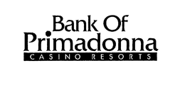 BANK OF PRIMADONNA CASINO RESORTS trademark