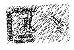 SODASAURUS TYRANNOS LEMON LIME trademark