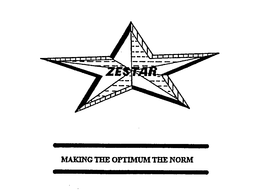 ZESTAR MAKING THE OPTIMUM THE NORM trademark