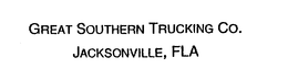 GREAT SOUTHERN TRUCKING CO. JACKSONVILLE, FLA trademark