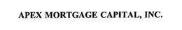 APEX MORTGAGE CAPITAL, INC. trademark