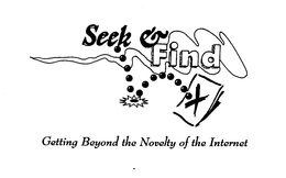SEEK & FIND GETTING BEYOND THE NOVELTY OF THE INTERNET trademark