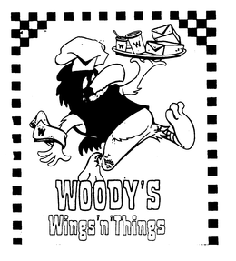W WOODY'S WINGS'N'THINGS trademark