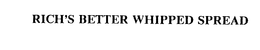 RICH'S BETTER WHIPPED SPREAD trademark