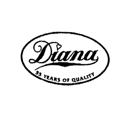DIANA 55 YEARS OF QUALITY trademark