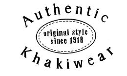 AUTHENTIC KHAKIWEAR ORIGINAL STYLE SINCE 1918 trademark