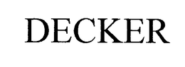 DECKER trademark
