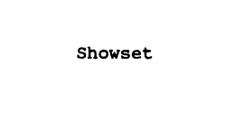 SHOWSET trademark