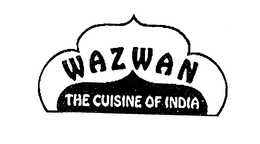 WAZWAN THE CUISINE OF INDIA trademark