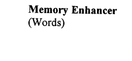 MEMORY ENHANCER trademark