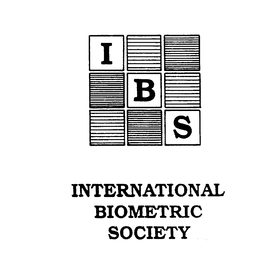 IBS INTERNATIONAL BIOMETRIC SOCIETY trademark