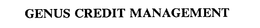 GENUS CREDIT MANAGEMENT trademark