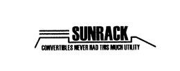 SUNRACK CONVERTIBLES NEVER HAD THIS MUCH UTILITY trademark