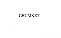 CHUMKET trademark
