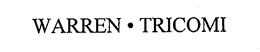 WARREN·TRICOMI trademark