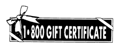 1 800 GIFT CERTIFICATE trademark