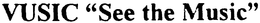 VUSIC "SEE THE MUSIC" trademark