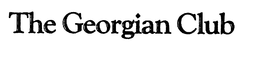 THE GEORGIAN CLUB trademark