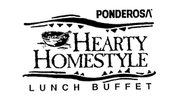 PONDEROSA HEARTY HOMESTYLE LUNCH BUFFET trademark