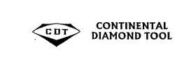 CDT CONTINENTAL DIAMOND TOOL trademark