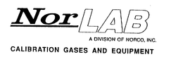 NORLAB CALIBRATION GASES AND EQUIPMENT A DIVISION OF NORCO, INC. trademark