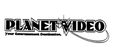 PLANET VIDEO YOUR ENTERTAINMENT DESTINATION trademark