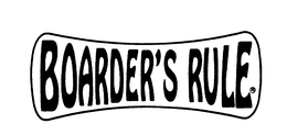 BOARDER'S RULE trademark