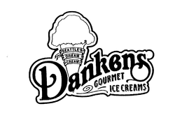 SEATTLE'S DREAM CREAM DANKENS GOURMET ICE CREAMS trademark
