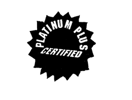 PLATINUM PLUS CERTIFIED trademark