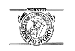 MORETTI BIRRA DI PURO MALTO BAFFO D'ORO trademark