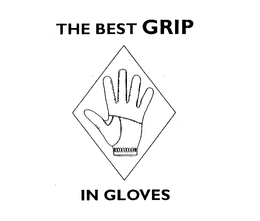THE BEST GRIP IN GLOVES trademark