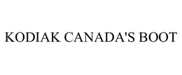 KODIAK CANADA'S BOOT trademark
