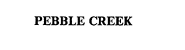 PEBBLE CREEK trademark