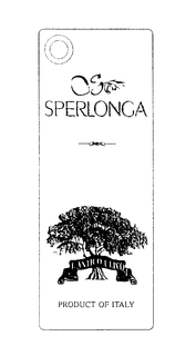 SPERLONGA L'ANTICO ULIVO PRODUCT OF ITALY trademark