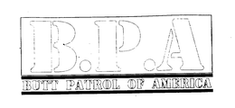B.P.A BUTT PATROL OF AMERICA trademark