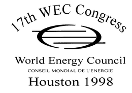 17TH WEC CONGRESS WORLD ENERGY COUNCIL CONSEIL MONDIAL DE L'ENERGIE HOUSTON 1998 trademark