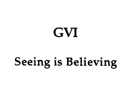 GVI SEEING IS BELIEVING trademark