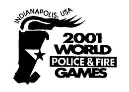 2001 WORLD POLICE & FIRE GAMES INDIANAPOLIS, USA trademark