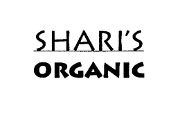 SHARI'S ORGANIC trademark