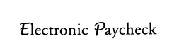 ELECTRONIC PAYCHECK trademark