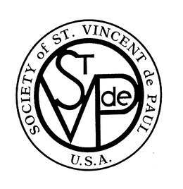 SOCIETY OF ST. VINCENT DE PAUL U.S.A. ST V D E P trademark