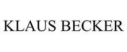 KLAUS BECKER trademark