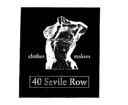 CLOTHES MAKERS 40 SAVILE ROW trademark