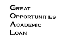 GREAT OPPORTUNITIES ACADEMIC LOAN trademark