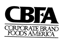 CBFA CORPORATE BRAND FOODS AMERICA trademark