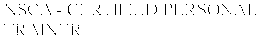 NSCA - CERTIFIED PERSONAL TRAINER trademark