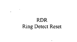 RDR RING DETECT RESET trademark