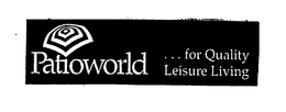 PATIOWORLD... FOR QUALITY LEISURE LIVING trademark