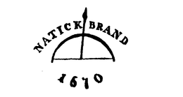 NATICK BRAND 1670 trademark
